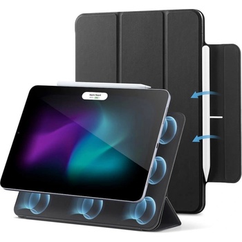 ESR Rebound Magnetic Case - магнитен полиуретанов калъф с поставка за iPad Air 11 (2024), iPad Air 5 (2022), iPad Air 4 (2020) (черен)