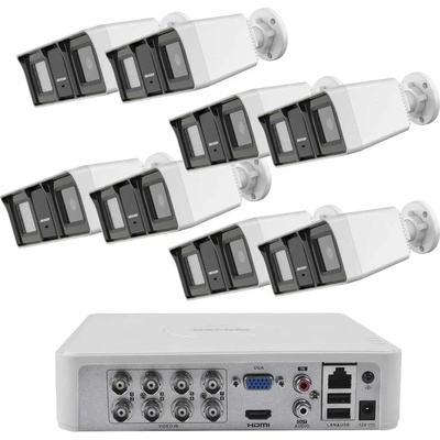 HIKVISION Комплект ZK81060W 8 Камери с Микрофон и Dual-Light 60m (ZK81060W)