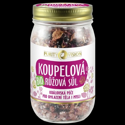 Purity Vision Růžová koupelová sůl 400 g