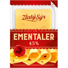 Zlatý Sýr Emmentaler plátky 100 g