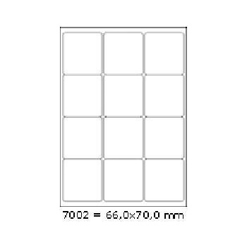 CDRmarket Самозалепващи етикети 66 x 70 mm, 12 етикети A4, 100 листа (RECO.7002.A)