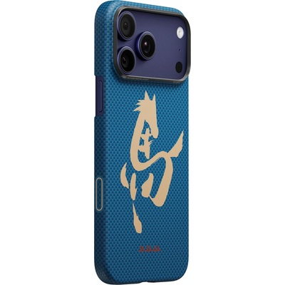 PITAKA Edge Case, Ink Horse Azure Green - iPhone 17 Pro Max (HR1704PM)