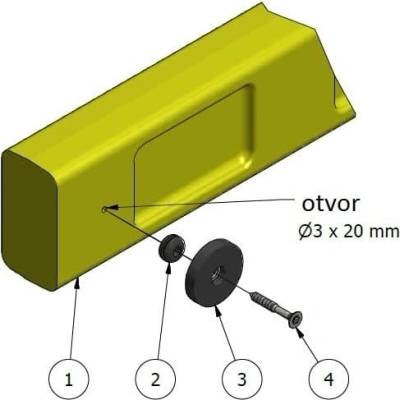 Sada pro magnetické zavírání pro samouzavírací bezpečnostní branku SafeGate