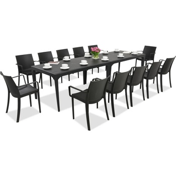 BICA Комплект за хранене в градината Oslo / Victoria 12 антрацит Bica (BC435ANTx2-12xBC351ANT)