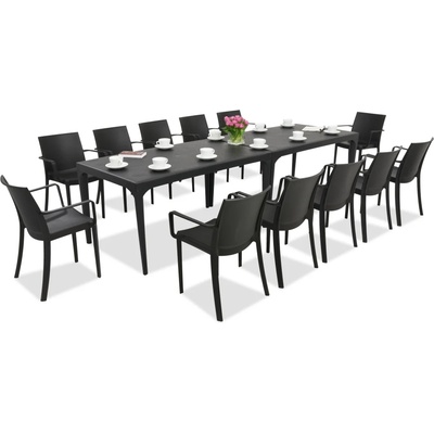 BICA Комплект за хранене в градината Oslo / Victoria 12 антрацит Bica (BC435ANTx2-12xBC351ANT)