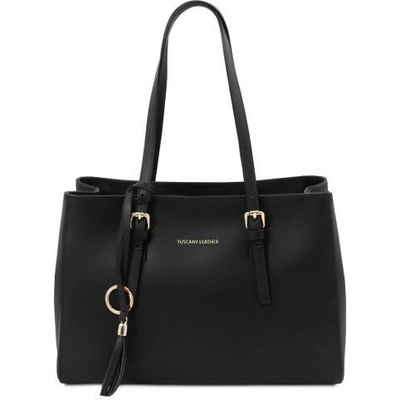 Tuscany Leather Kožená business kabelka čierna 2037 1 2