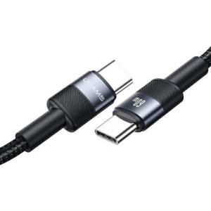 USAMS кабел USB-C към USB-C 60W 1, 2m Fast Charging, сребрист (Usa001520)