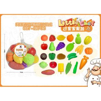 Image 1 of Armtoys ДЕТСКИ ПЛАСТМАСОВИ ПЛОДОВЕ И ЗЕЛЕНЧУЦИ 23 БР. В МРЕЖА