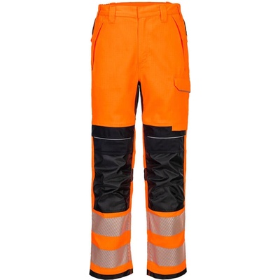 PORTWEST Kalhoty PW3 FR414 do pasu reflexní POR-FR414OBR28 Oranžová/černá