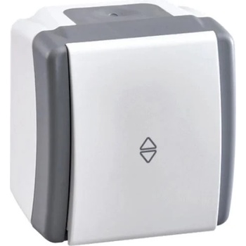 Image 1 of MONO КЛЮЧ ДЕВИАТОРЕН СХ6 ОТКРИТ МОНТАЖ ip54 mono octans БЯЛ СИВ (mn-154-020001-109)