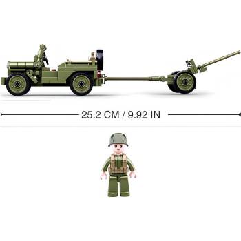 Sluban B0853 Spojenecký džíp a protiletadlové dělo