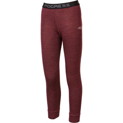 Progress Mb Sdnd Merino & Bambus dětské termo dlouhé spodky švestka/meruňka