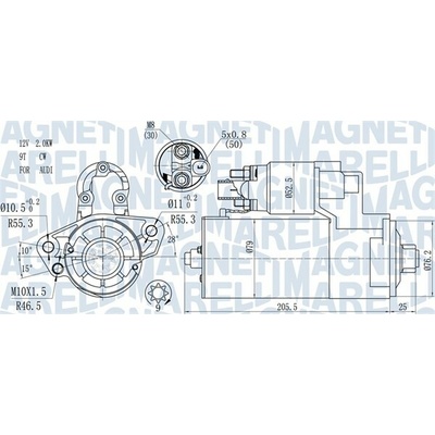 Štartér MAGNETI MARELLI 063721521010