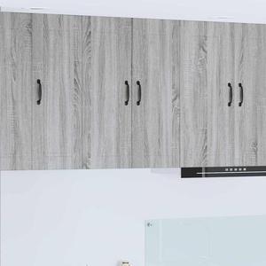 vidaXL Стенен шкаф PORTO Сив Сонома 60 x 31 x 80 см (885401)