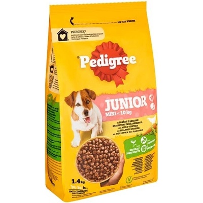 Pedigree Mini Junior drůbeží se zeleninou 1,4 kg