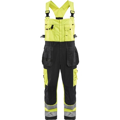 Blåkläder AB 2603 výstražné nohavice s laclem žltá/cerná