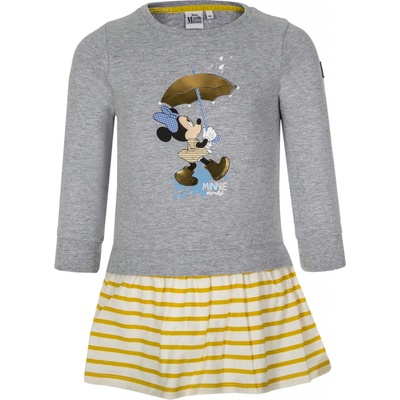 Minnie Mouse licencie dievčenské šaty Minnie Mouse VH1078 melír sivá
