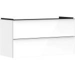 Hansgrohe Xelu Q - Шкафче за умивалник, 63x118x50 см, 2 чекмеджета, лъскаво бяло/хром 54035000 (54035000)