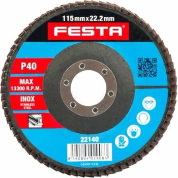 Festa Lamelový brusný kotouč 115 mm P40 22140