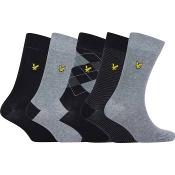 Lyle and Scott Чорапи Lyle and Scott Men's Mix Crew Socks - Argyle/Gry/Strp