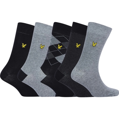 Lyle and Scott Чорапи Lyle and Scott Men's Mix Crew Socks - Argyle/Gry/Strp