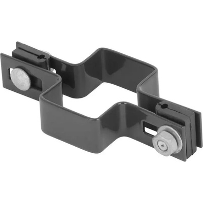 Objímka Strend Pro EUROSTANDARD, 60x40 mm, priebežná, antracit, Zn+PVC, RAL7016, na hranatý stĺpik
