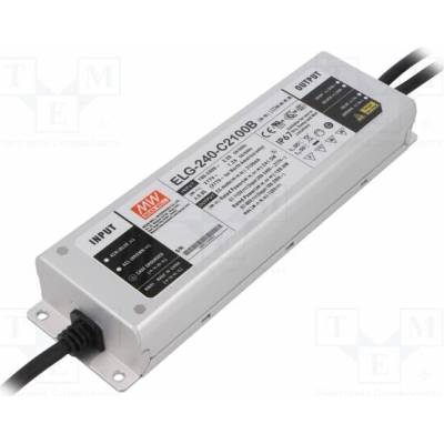 MEAN WELL ELG-240-C2100B Napájecí zdroj: spínaný; LED; 240W; 57÷115VDC; 2100mA; 100÷305VAC
