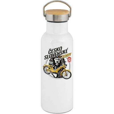 123TRIKO termoska Československé legendy Babetta 207, žlutá, V3 500 ml motorka