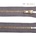 Zips džínsový šedý, 18 cm