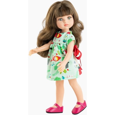 Paola Reina Realistická Carol v zelených šatech s obrázky Las Amigas 32 cm – Hledejceny.cz