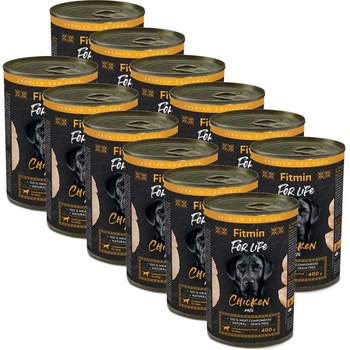 Fitmin Консерва Fitmin For Life CHICKEN пате 12 x 400 г