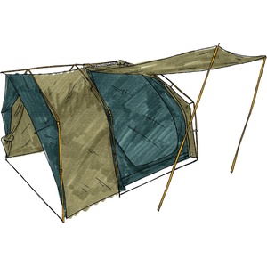 Kampa Двуместна палатка Kampa Moongazer 23 2-person tent - Lead Gray / Gargoyle - размер One Size (520-1142-0111) Палатка