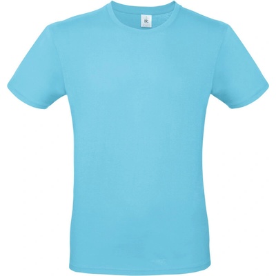 B&C E150 krátký rukáv pánské COT01001T44000-turquoise
