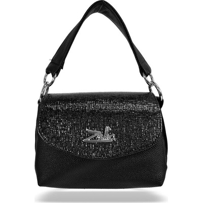 Zellia dámska crossbody kabelka 25101 Crystal 2 čierna 23 x 16 x 10 cm