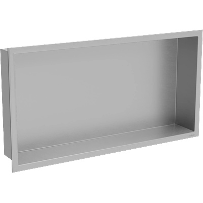 Mexen X-Wall-R нишева полица с яка 60 x 30 см, инокс - 1910603010 (1910603010)