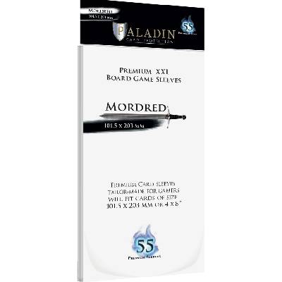 Протектори за карти Paladin Card Protection - Mordred, Premium XXL, 101.5 х 203 mm (55 бр. ) (PALMRDCLR1)