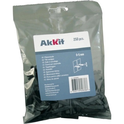 Akkit nivelačný klínek 0-5mm, bal=250ks