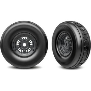 Traxxas колело 3.2/4.9", диск Sand Car черен хром, гума (предна) (чифт)