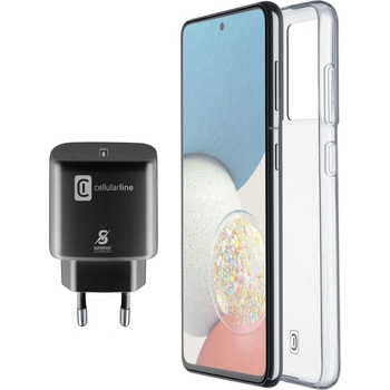 Cellularline Cellularline Пакет за Samsung Galaxy A53- Калъф + Зарядно 220V UBS-C 20W