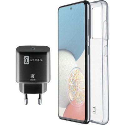 Cellularline Cellularline Пакет за Samsung Galaxy A53- Калъф + Зарядно 220V UBS-C 20W