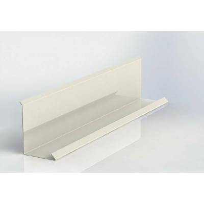 Lemování zdí horní r.š.333mm pozink Lakovaný RAL 1015 slonová kost světlá s folií dl.2m