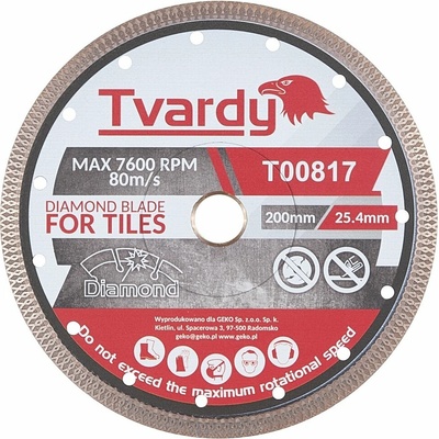 Diamantový kotouč na gres 200x10x25,4/22,23 mm PROFI – Geko