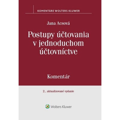 Postupy účtovania v jednoduchom účtovníctve - Jana Acsová