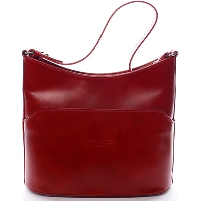 Kožená kabelka Becca červená