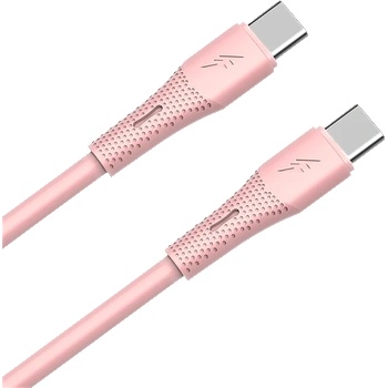 AVAX cb3309 60w usb-c кабел за бързо зареждане, силиконов, 1, 5 м, розов avax_cb3309 (avax_cb3309)