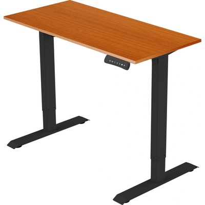 Delso Výškovo nastaviteľný stôl ADJUSTER PRO 60 x 140 cm čerešňa / čierna