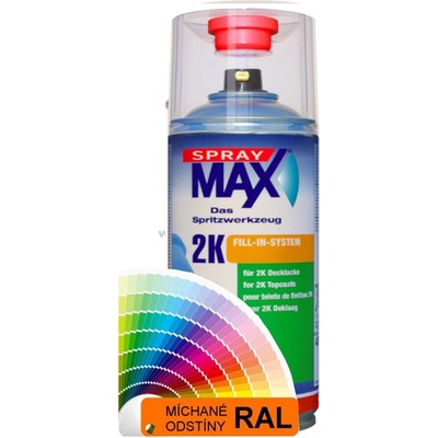 SPRAYMAX 2K Dvousložkový akrylátový sprej odstíny RAL - LESK 400ml - RAL 8008 olivová hnědá