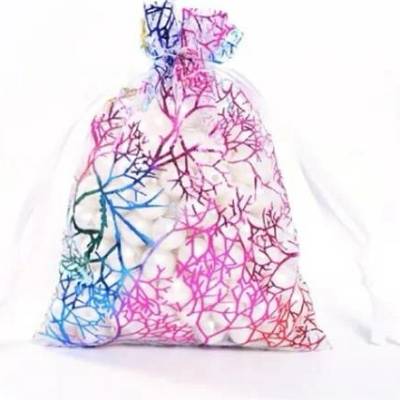 Unique Dárkový sáček organza barevný 7x9cm