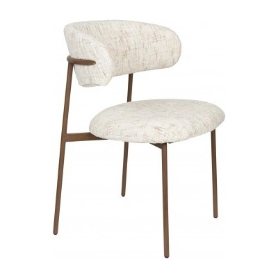 White Label Living Claes kovová potah krémově bílý