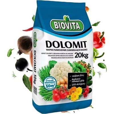 BIOVITA Dolomit vápenato-horečnaté hnojivo 20 kg